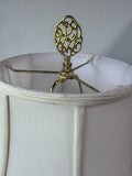 Embossed Ivy Ceramic Vase Lamp (WORKS)