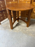 Mission Style Round Side Table