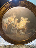 Unto Us A Child Is Born Glass Nativity Art