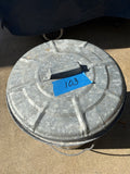 Galvanized Trash Can w/Handle and Lid
