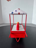 Metal Patriotic Hot Dog Cart Decor