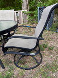 Winston Black Aluminum Outdoor Dining Set (5 Pieces)
