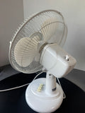 White 3-Speed Oscillating Desk Fan (WORKS)