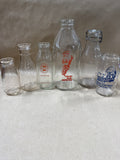 Lot Of Vintage Milk Bottles - 6 Milk Bottles