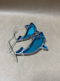 Dolphin Stained Glass Sun Catcher