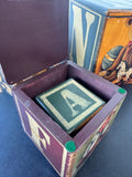 4-Piece Maude Risher Ciardi Folk Style Wooden Block Nesting Box Set