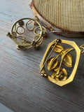 Pair of Gold Tone Brooches (C)