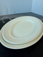 2-Piece Wedgwood England Edme Cream China Oval Serving  Platters