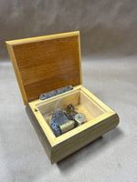 Musical Reuge Italian Floral Inlaid Box WORKS