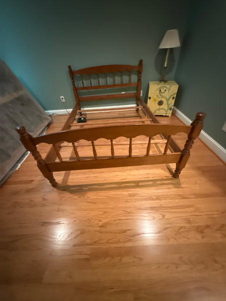 Double Bed (C) with Rails and Slats
