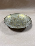 Round Etched Floral Brass Bowl