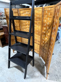 Black Folding Ladder Style Shelf