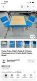 Fisher-Price Table and Chair Set, c1980's