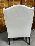 A- Sherrill Off White Wing Back Chair