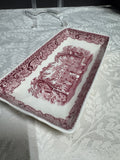 (J) Mason’s England Vista Pink China Rectangular Relish Dish