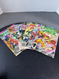 (D) Lot of 5 Marvel Power Pack with 2 Power Man and Iron Fist Vintage Comics