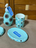 Green/Brown Tiddliwinks Bath Accessories Lot