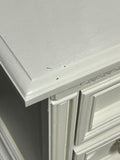 Cream Painted Nightstand with Two Drawers by Stanley