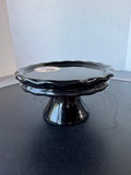 Witch Crafter’s Black Ceramic Decorative Halloween Pedestal Stand