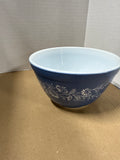 Set Of 3 Colonial Mist Blue And White Daises 401 // 402 Nesting Bowls