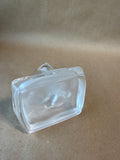 Clear Cat Glass Figure With Base