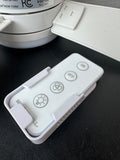 Bell + Howell Socket Breeze White Fan Light with Extender & Remote (WORKS) (2 AVAILABLE—PRICED INDIVIDUALLY AT $25 EACH)