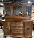 Antique Carved 2 Piece Ornate Hutch***HEAVY ITEM***READ DETAILS ON PICK UP POLICY***
