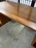 Mid Century StyleTeak Veneer Desk(B)***HEAVY ITEM***READ DETAILS ON PICK UP POLICY***