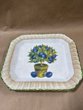 Ceramic Due Torri Grape Tree Platter READ DESCRIPTION