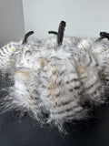 5-Piece Faux Owl Feather Furry Pumpkins