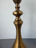 Pair of Jamie Young India Large Brass Candlesticks