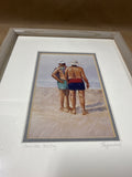 (B) Beach Committee Meeting Framed Art By Barbara Pappendick SIGNED