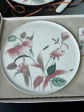 Mikasa Silk Flowers Round Party Platter & Dessert Server Boxed Set