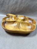 Monkey Pod Divided Serving Tray