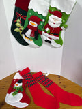 Assorted Christmas Stockings - 6 Stockings