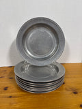 Wilton Pewter Columbia PA Dinner Plates - Set Of 8 (A)