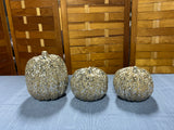 Set of 3 Foam Glitter Pumpkins