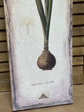 Tall Narcissus Print on Burlap
