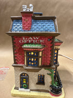 Lemax Law Office CADDINGTON VILLAGE Lighted Village 2007 WORKS