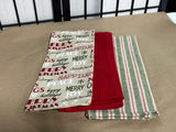Christmas Themed Kitchen Towels, Set of 3