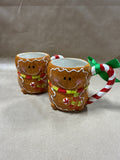 Gingerbread Coffee Mugs - Pair