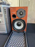 Sony Compact Disc Deck Receiver with Pair of Bookshelf Speakers & Remote