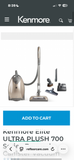 Kenmore Elite Ultra Plush 700 Series Canister Vacuum with Crevice Attachment (WORKS)