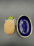 Cloisonné Pineapple Floral Trinket Dish