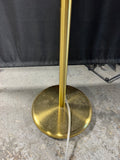 Gold Tone Torchiere Floor Lamp with Gooseneck Reading Lamps (WORKS)