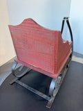 Heavyweight Wrought Iron & Wooden Decorative Sleigh