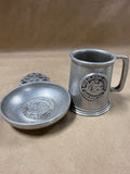 State Of West Virginia Pewter Mug And Porringer Plate