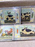 Pimpernel Cork Back Farm Animals Placemats - Set Of 4 (B)
