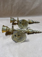 Pair Of Wall Brass Candle Sconces