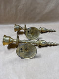 Pair Of Wall Brass Candle Sconces
